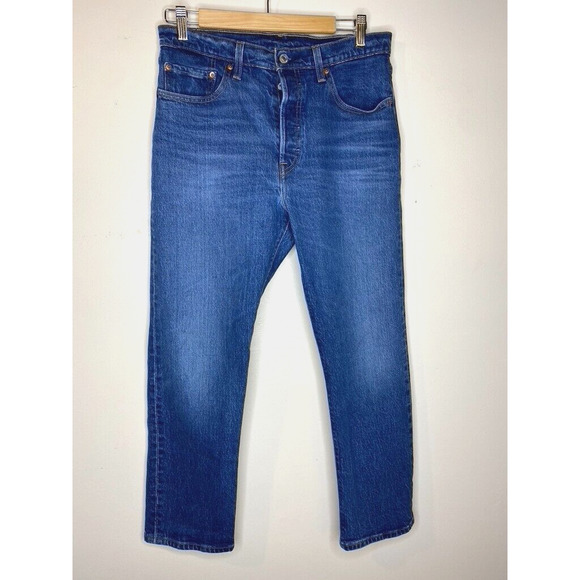 Levi's Other - Levi's 501 Blue Jeans Medium Wash Button Fly Classic American Denim 29x26